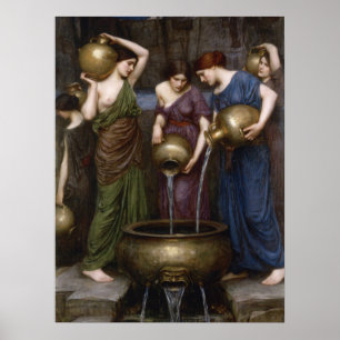 Danaides door John William Waterhouse Poster