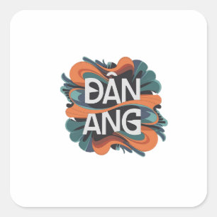 Danang Vierkante Sticker