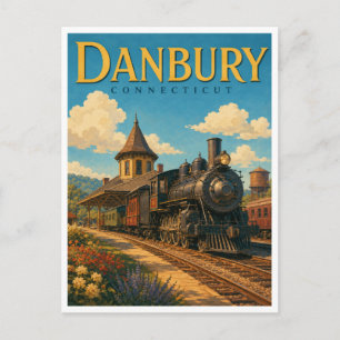 Danbury Connecticut Rail Museum GeoSaga Briefkaart