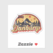 Danbury, Connecticut Sticker (Vel)