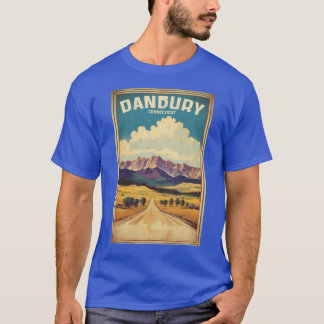 Danbury Connecticut USA Vintage Reizen Toerisme Ov T-shirt