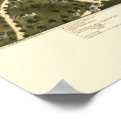 Danbury, CT Panoramic Map - 1875 Poster (Hoek)