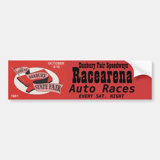 Danbury Fair Racearena Bumpersticker (Voorkant)