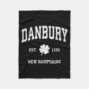 Danbury New Hampshire Vintage Shamrock Srts Fleece Deken
