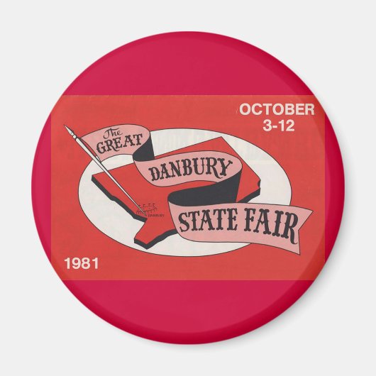 Danbury State Fair Button Magneet (Voorkant)