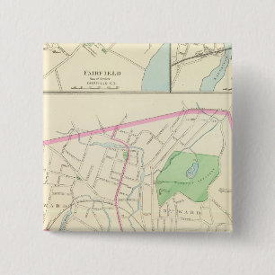 Danbury Vierkante Button 5,1 Cm