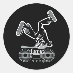 DANCE2 RONDE STICKER