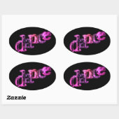 Dance 02 ovale sticker (Vel)