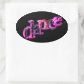 Dance 02 ovale sticker (Tas)