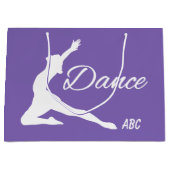 DANCE aangepaste monogram- en kleurencadeautassen Large Cadeautasje (Voorkant)