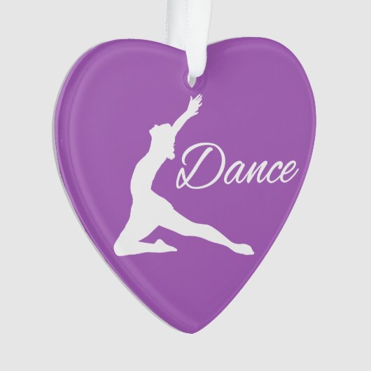 DANCE aangepaste tekst en kleurversiering Ornament (voorkant)