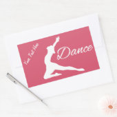 DANCE aangepaste tekst & kleur stickers (Envelop)