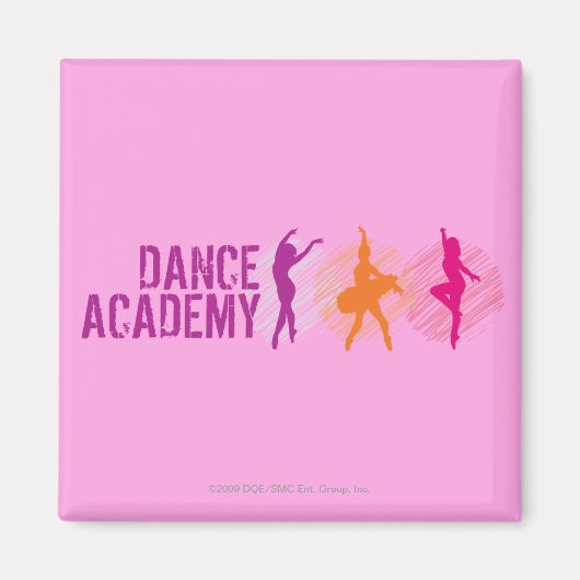 Dance Academy Color Dancers Logo Magneet (Voorkant)