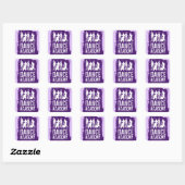 Dance Academy Silhouetten Logo Vierkante Sticker (Vel)
