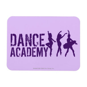 Dance Acadmey Dancer Silhouettes Logo Magneet