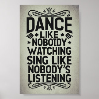 Dance als niemand kijkt poster