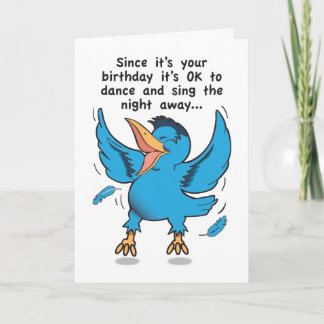 Dance and Sing Birthday Card Kaart