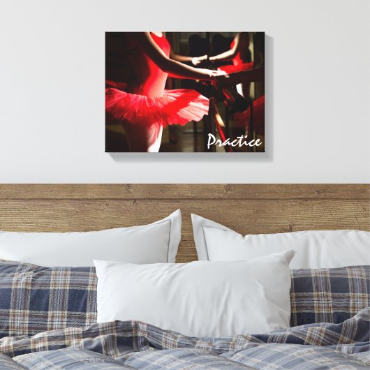 Dance Art Ballet Praktijk Canvas Afdruk (Insitu (Slaapkamer))