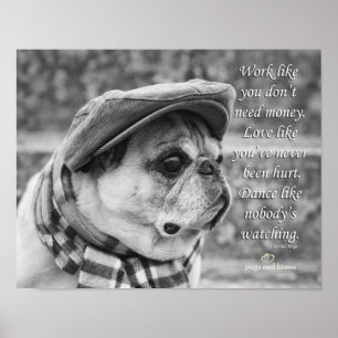 Dance as Niemand kijkt naar Poster Pug