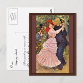 Dance at Bougival by Pierre-Auguste Renoir Briefkaart (Voorkant / Achterkant)