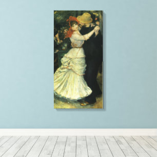 Dance at Bougival by Pierre Renoir, kunst Canvas Afdruk