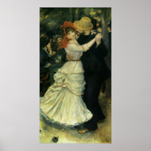 Dance at Bougival by Pierre Renoir, kunst Poster