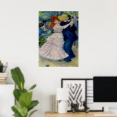 Dance at bougival - Pierre Auguste Renoir Poster (Thuiskantoor)