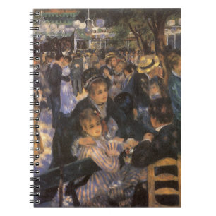 Dance at Le Moulin de la Galette by Pierre Renoir Notitieboek