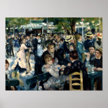 Dance at Le Moulin de la Galette, Renoir - Poster