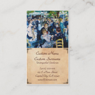 Dance at the Moulin de la Galette Auguste Renoir Visitekaartje