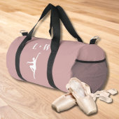 Dance Bag - Roze Initialen Naam Duffle Bag Plunjezak