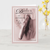 Dance Ballet Gefeliciteerd Kaart (Gele Bloem)