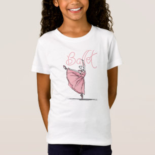 Dance Ballet Girls' Fited Babydoll T-Shirt