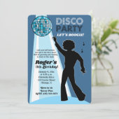 Dance Birthday Invitations van Disco Party 70 Kaart (Staand voorkant)