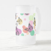 Dance butterflies Garden Matglas Bierpul (Voorkant rechts)