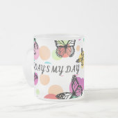Dance butterflies Garden Matglas Koffiemok (Voorkant links)