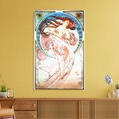 Dance by Alphonse Mucha Canvas Afdruk (Insitu (Woonkamer))