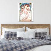 Dance by Alphonse Mucha Canvas Afdruk (Insitu (Slaapkamer))