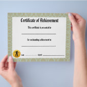 Dance Certificate of Achievement - Damask Jazz Flyer (Hand)