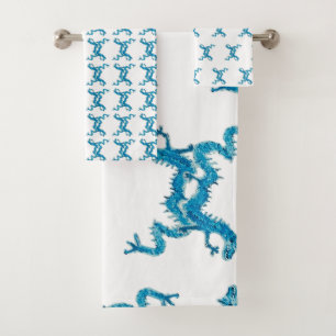 Dance Chinese Blue Dragon CC Serviette de bain