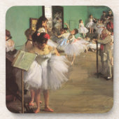 Dance Class by Degas,  Impressionisme Ballet Bier Onderzetter (Voorkant)