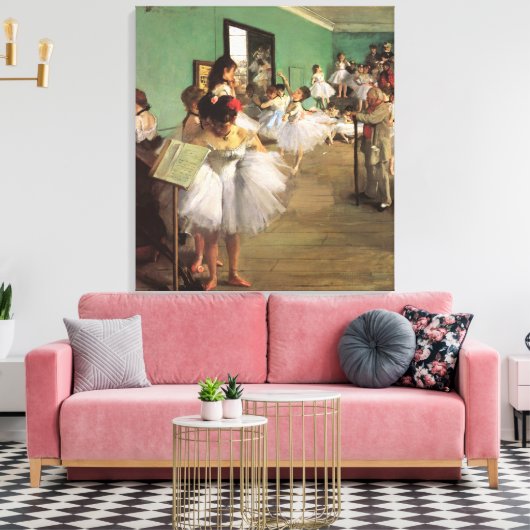 Dance Class by Degas,  Impressionisme Ballet Canvas Afdruk (Insitu (Woonkamer))