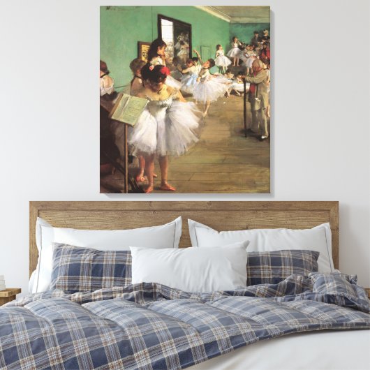 Dance Class by Degas,  Impressionisme Ballet Canvas Afdruk (Insitu (Slaapkamer))