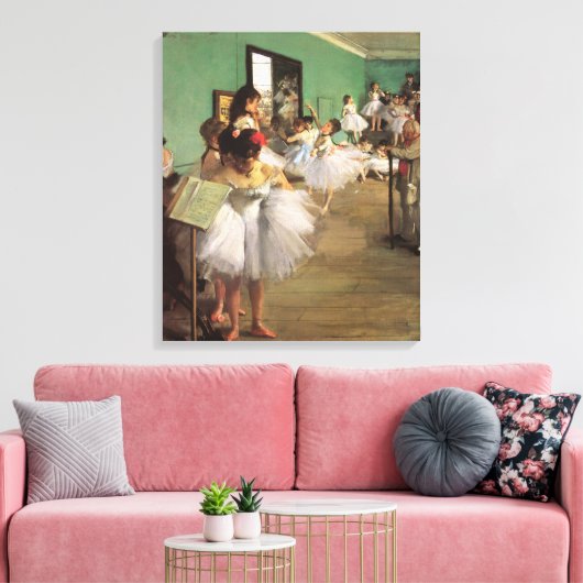 Dance Class by Degas,  Impressionisme Ballet Canvas Afdruk (Insitu (Woonkamer))
