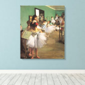 Dance Class by Degas,  Impressionisme Ballet Canvas Afdruk (Insitu (Houten vloer))