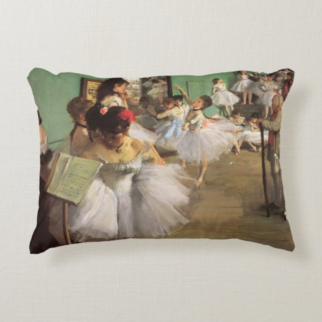 Dance Class by Degas,  Impressionisme Ballet Decoratief Kussen (Voorkant)