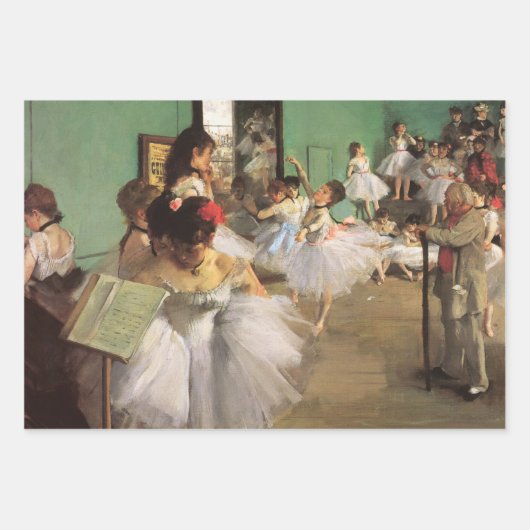 Dance Class by Degas,  Impressionisme Ballet Inpakpapier Vel (Voorkant)