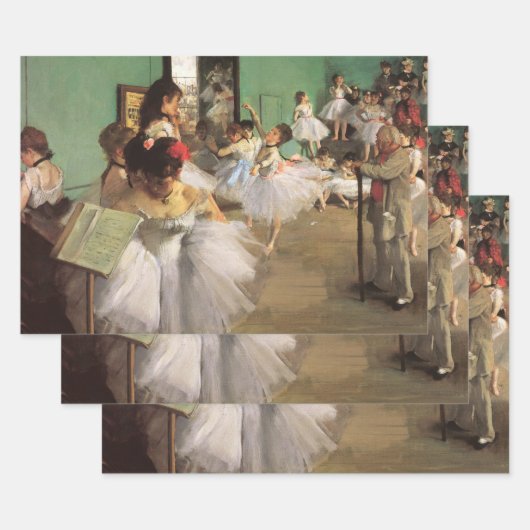 Dance Class by Degas,  Impressionisme Ballet Inpakpapier Vel (Set)