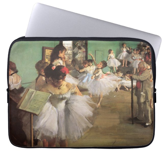 Dance Class by Degas,  Impressionisme Ballet Laptop Sleeve (Voorkant)
