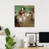 Dance Class by Degas,  Impressionisme Ballet Poster (Thuiskantoor)